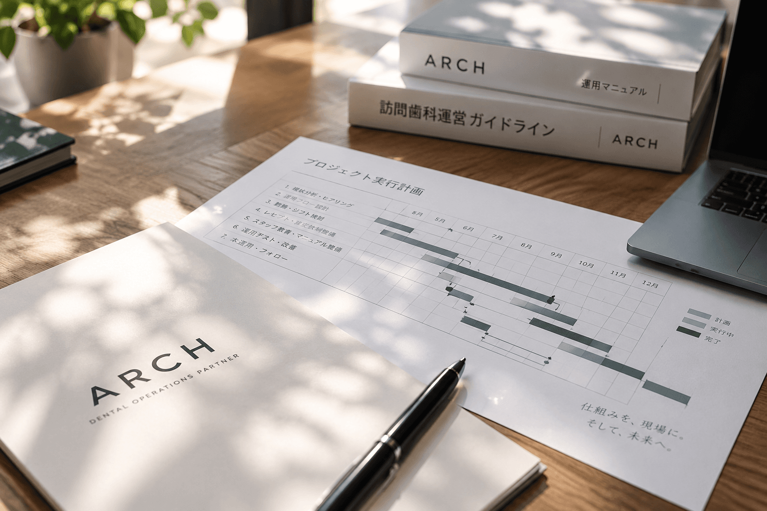 訪問歯科の運用資料とプロジェクト実行計画